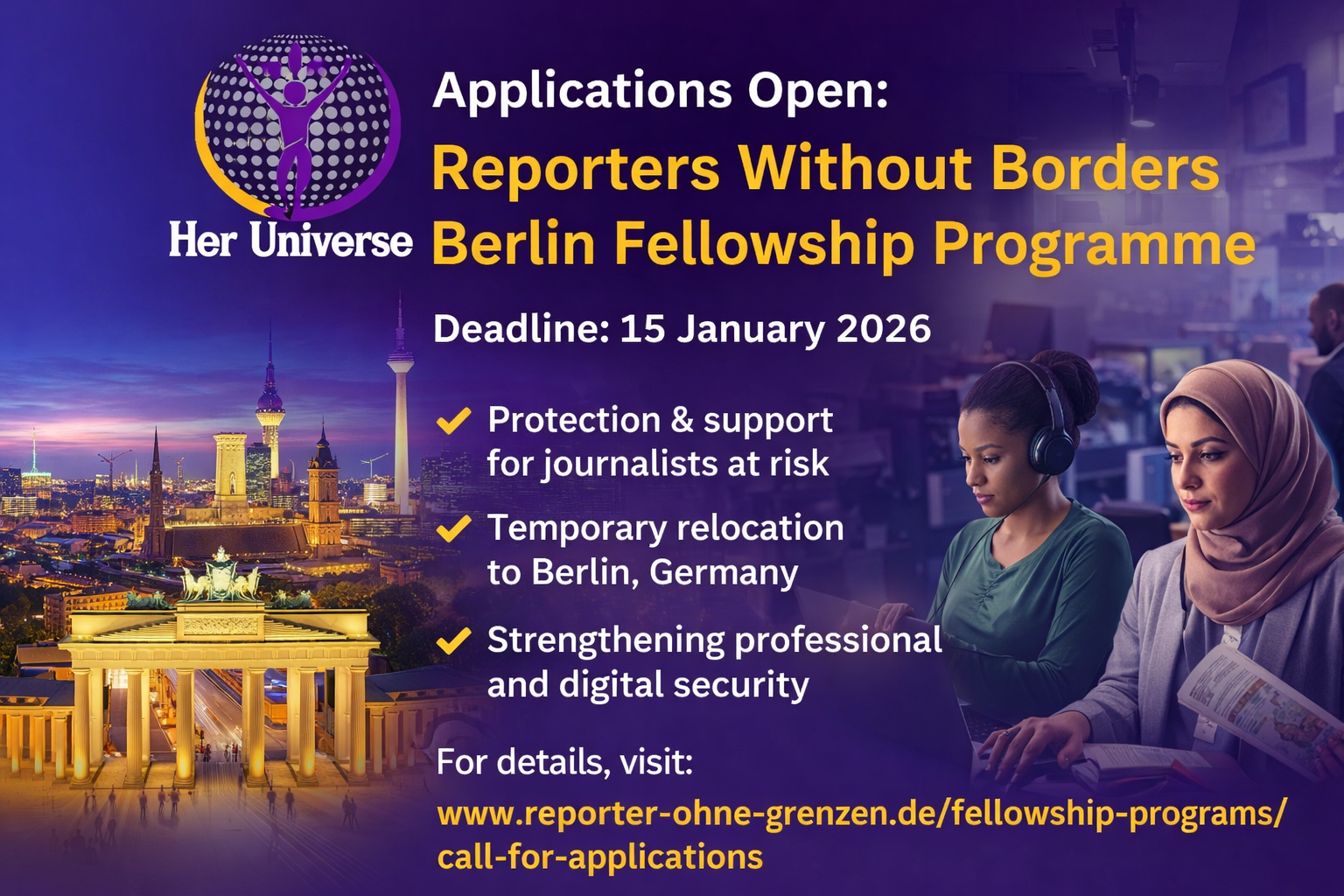 APPLICATIONS OPEN-DEADLINE 15TH JANUARY 2026